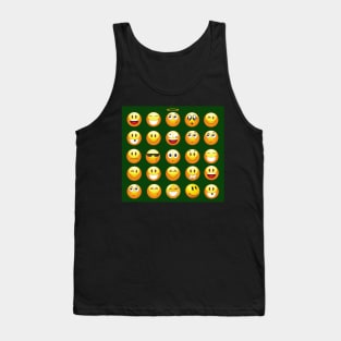 dark green emoji Tank Top